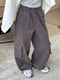 2025  Spring New Korean 2025n Casual Street Spice Girl Overalls Women's High Street Straight Wide Legs 8170