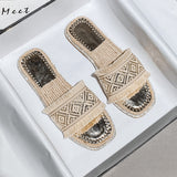 WOLOONG Women's Summer Outdoor Wear Fashion Outing Flat Slippers