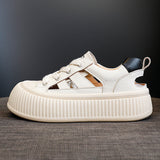 woloong Fashion Pretty Women's Hollowed Genuine White Sneakers