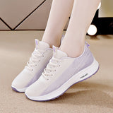 woloong Korean Style All-match Female Breathable Flyknit Sneakers