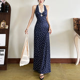 2025 style  spring new women's clothing slim-fitting high-end slim waist long dress temperament suspender dress