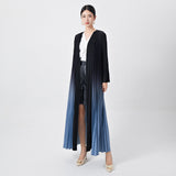 2025 gradual change New women's clothing Middle East robe design sense niche belt temperament elegant cardigan dress Popular style