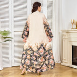 Middle East Muslim robe women's long dress new hot diamonds with diamonds traditional ethnic clothing abaya Dubai dress