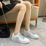 woloong Summer White Female Korean All-match Shell Sneakers