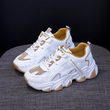 woloong Women's Limited Sizes Special Offer Korean Platform Sneakers