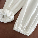 2025  Spring New Breathable Loose Lantern Large Size Women's Clothing Design Sense Wide Leg Pants Slack Pants 8086