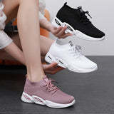 woloong Women's Large Size Fashionable Breathable Soft Bottom Sneakers