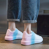 woloong Colorful Platform White Autumn Versatile Korean Sneakers