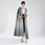 2025 Hot trade dress women's summer high sense fashion gradual change loose bat sleeve cardigan Muslim robe tide