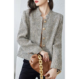 2025 High-end small fragrant style, coat women's spring women's tweed, short  spring women's fashion top