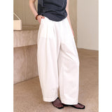 2025  spring new Korean version of solid color elastic pants fashion trend straight casual pants 1963