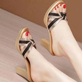 WOLOONG Women's Outdoor Summer Waterproof Platform Peep-toe Fashionable All-match Heels