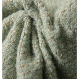 2025 Wool avocado green small fragrant coat  spring and autumn short coat top women's spring and autumn tweed