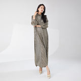 2025 ladies new dress high-end bronzing loose large size Popular trade hot-selling temperament elegant dress long dress