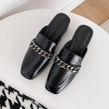woloong Women's Commute Minimalist Chunky Outdoor Summer Non-open Toe Slippers