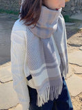 New Free Shipping Scarf Headscarf Winter Women Ladies Men Preppy Striped Warm Scarves Soft Pashmina Mujer Female Male Wrap Shawl
