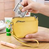 woloong New Women Genuine Leather Wallets Female Small RFID Purses Large Capacity Cute Wallet Soft Cowhide Money Bag Coin Card Holders