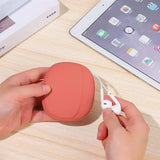 woloong Headphone Storage Box Silicone Earphone Data Cable U Disk Organizer Cute Coins Purse Case Bag Home Travel Business Trip