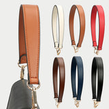 woloong woloong 100% Genuine Leather Bag Strap Handbags Handles For Handbag Short Bag Strap Purse Strap Golden Buckle Replacement Bag Belt Band