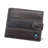 woloong Men's Leather Wallet Brand Short Handy Purse Male Pocket Bag For Coin Money Leather Zipper Wallet Mini Card Holder Small Purse