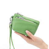 woloong New Women Genuine Leather Wallets Female Small RFID Purses Large Capacity Cute Wallet Soft Cowhide Money Bag Coin Card Holders