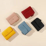 woloong Small Pu Leather Women Wallet Mini Lady Coin Purse Pocket Yellow Female Wallet Girl Purse Brand Designer Women Purse