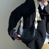 woloong Bow Tie Shoulder Bag Spring Korean Fashion Handbags for Women Casual PU Leather Solid Colour Elegance Coin Purse