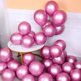 20pcs Metallic Chrome Latex Balloons, 25cm/10 Inch Round Helium Balloons For Wedding Graduation Anniversary Birthday Party Decorations Easter Gift Christmas, Halloween Gift