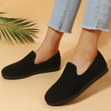 Lightweight Chic Black Loafers for Women: Comfortable, Versatile Slip-On Flat Shoes for All Seasons