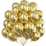 25pcs, 5-inch Chrome Metalic Balloons for Birthday, Wedding, Baby Shower, Anniversary Decor - 25 Balloons Pack