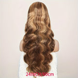 4x4 HD Transparent 4/27 Highlight Ombre Lace Front Wigs Honey Blonde Lace Front Wig Body Wave Human Hair  Human Hair Pre Plucked With Baby Hair Body Wave Glueless Human Hair Wigs For Women