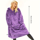 1pc, CozyPlus Wearable Blanket - Soft, Spacious, and Stylish Hooded Blanket for Sofa, Living Room, Bed, Indoor and Outdoor Use - Exquisite Design, Warm, Comfortable, and Lightweight