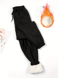 Women's High Waist Plush Lined Leggings - Soft, Warm, and Comfy Fitness Pants with Pockets for Winter Sports, Yoga, and Workout, Keep You Cozy and Focused During Exercise