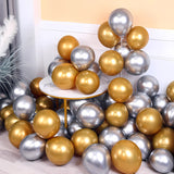 20pcs Metallic Chrome Latex Balloons, 25cm/10 Inch Round Helium Balloons For Wedding Graduation Anniversary Birthday Party Decorations Easter Gift Christmas, Halloween Gift