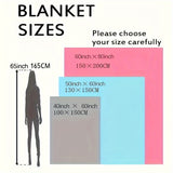 American Pop Singer Flannel Printed Blanket, All-Season, Hypoallergenic, Versatile For Air Conditioning, Napping, Outdoor Camping, Office - Soft Polyester, Hand Wash Only