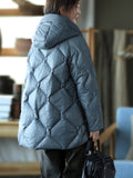 woloong Original Solid Hooded Cotton-Padded Coat
