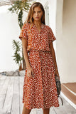 woloong Country Girl Dots Retro Dress