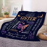 1pc Warm Super Soft Envelope Blanket, High-definition Printing Gift Blanket For Sisters, Flannel Blanket, Air Conditioning Office Nap Blanket