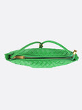 woloong Zipper Woven Split-Joint Geometric Handbags Bags