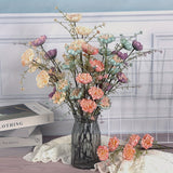 6pcs Artificial Flower Bouquet Set - Perfect for Valentine's, Christmas & Thanksgiving Decor | Ideal for Home, Kitchen & Wedding Table Centerpieces