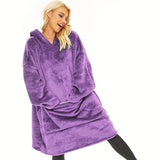1pc, CozyPlus Wearable Blanket - Soft, Spacious, and Stylish Hooded Blanket for Sofa, Living Room, Bed, Indoor and Outdoor Use - Exquisite Design, Warm, Comfortable, and Lightweight