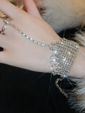 woloong Tasseled Rhine Stones Bracelet Accessories