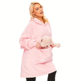 1pc, CozyPlus Wearable Blanket - Soft, Spacious, and Stylish Hooded Blanket for Sofa, Living Room, Bed, Indoor and Outdoor Use - Exquisite Design, Warm, Comfortable, and Lightweight