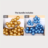 20pcs Metallic Chrome Latex Balloons, 25cm/10 Inch Round Helium Balloons For Wedding Graduation Anniversary Birthday Party Decorations Easter Gift Christmas, Halloween Gift