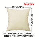 4pcs Winter Christmas Pillowcase Set - Cozy Candy Cane & Tree Designs, Perfect for Sofa & Bedroom Decor