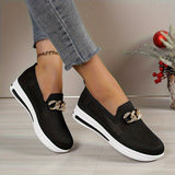 CozyKnit Loafers - Women's Breathable Slip-On Shoes for Outdoor Comfort - Soft, Lightweight, and Airy Knit Upper with Slip-Resistant Soles