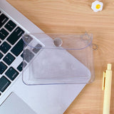 Fashion Transparent Waterproof PVC Women Card Case Business Card Holder Men Credit Card Bag ID Card Mini Wallet Girls Coin Purse