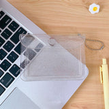 Fashion Transparent Waterproof PVC Women Card Case Business Card Holder Men Credit Card Bag ID Card Mini Wallet Girls Coin Purse