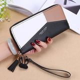 woloong Fashion Wallets Zipper Coin Purse Lady Long Short Purses Handbags Women Clutch Cards Holder PU Leather Moneybag Billfold Wallet