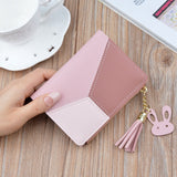 woloong Fashion Wallets Zipper Coin Purse Lady Long Short Purses Handbags Women Clutch Cards Holder PU Leather Moneybag Billfold Wallet